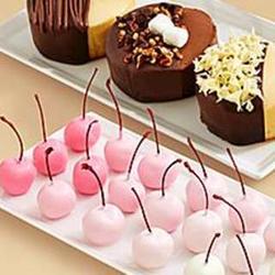Dipped Cheesecake Trio and 20 Hand-Dipped Ombre Cherries