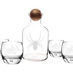 Toxic Spider Personalized Decanter Set