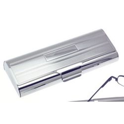 Engraved Linear Design Eyeglass Case