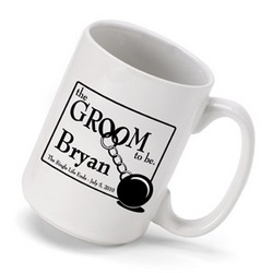 Personalized 'Groom to Be' Coffee Mug