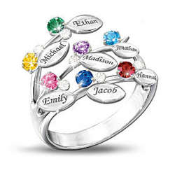 Our Family Of Love Personalized Birthstone Ring
