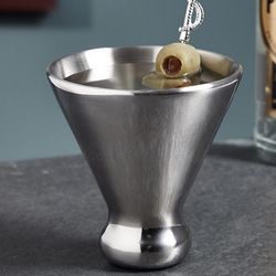 Ice Free Stainless Steel Martini Glass