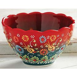 Turkish Treasure Decorative Red Bowl