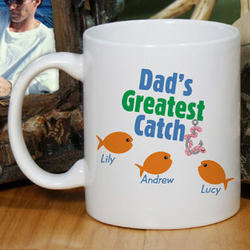 Greatest Catch Personalized Father's Day Coffee Mug