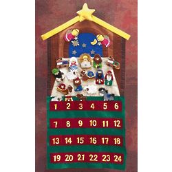 Felt Advent Calendar with Velcro Figures