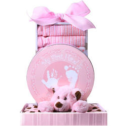 Baby Girl Beary Cuddly Gift Basket