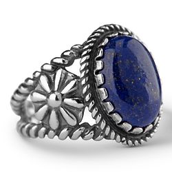 Classing Sterling Silver Lapis Ring
