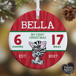 Precious Moments Baby's First Christmas Personalized Ornament