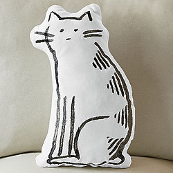Cat Sketch Pillow