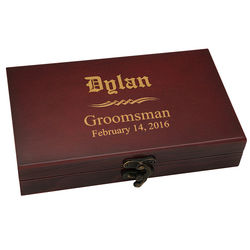 Groomsman's Personalized Gift Cards & Dice Gift Set