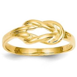 14K Gold Love Knot Ring