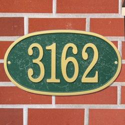 Personalized Maximum Visibility Oval House Number Plaque