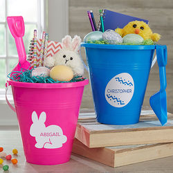 Easter Characters Personalized Plastic Beach Pail & Shovel