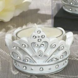 Queen for a Day Sparkling Tiara Candle Holder Favor