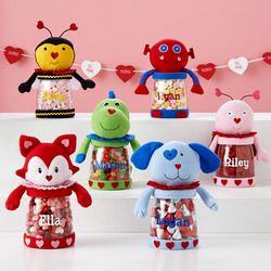 Personalized Plush Valentine's Treat Jar