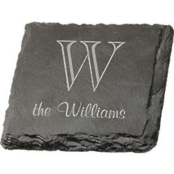 Personalized Square Slate Drink Coasters