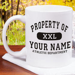 Personalized Property Of Athletic Coffee Mug