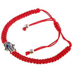 Red String Kabbalah Bracelet with Hamsa and Eye