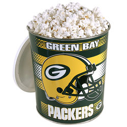 Green Bay Packers Popcorn Gift Tin - One Gallon