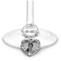 Picture Frame Personalized Wine Glass Charms