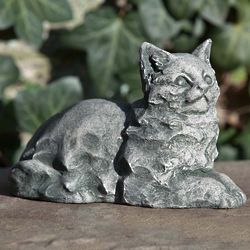 Cast Stone Kitten Garden Statue
