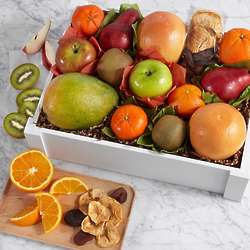 Organic Fresh & Dried Fruit Gift Crate