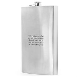 Personalized 64 Ounce Super Sized Flask
