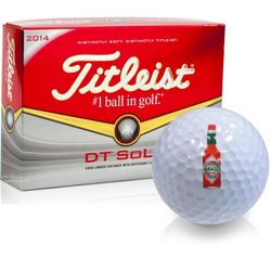 Titleist DT SoLo Tabasco Bottle Design Golf Balls