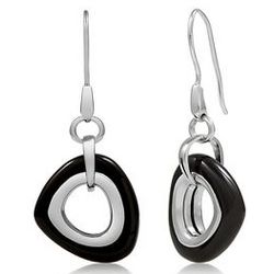 Black Onyx Dangle Earrings in Sterling Silver
