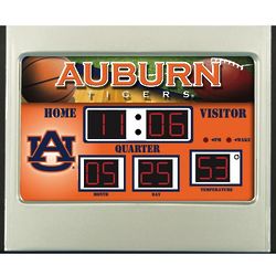 Auburn Tigers Scoreboard Desk Clock