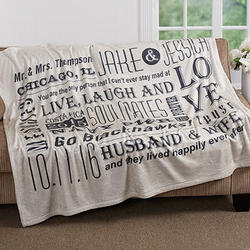 Our Life Together Personalized Fleece Blanket