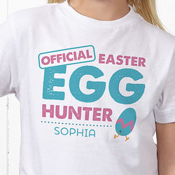 Personalized Easter Egg Hunter Youth T-Shirt
