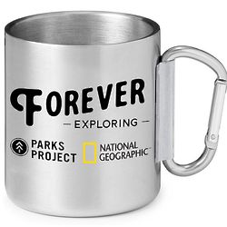 Combo Pack National Park Geek Carabiner Mugs - Stainless Steel & Green
