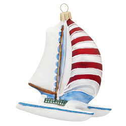 Catamaran Sailboat Christmas Ornament