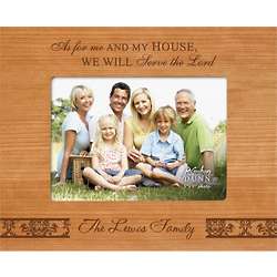 Me and My House Bible Verse Personalized Picture Frame