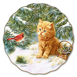 Smitten Kitten Porcelain Plate