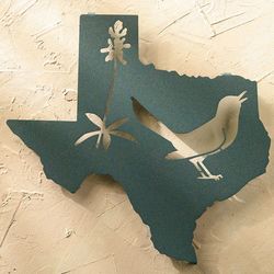 State Bird and Flower Silhoutte Plaque
