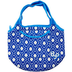 Zesty Lunch Tote in White & Blue