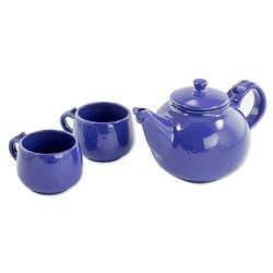 Love in Each Sip Ceramic Tea Set for 2