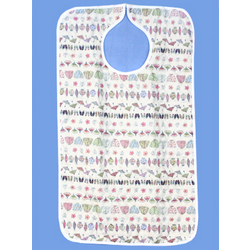 Adult Quilted Bib with Vinyl Barrier