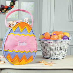 Girl's Personalized Easter Egg Bag