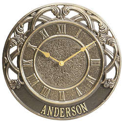 Personalized Chateau Indoor and Outdoor Clock