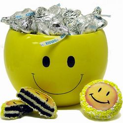 Smiles and Kisses Ceramic Cookie Jar