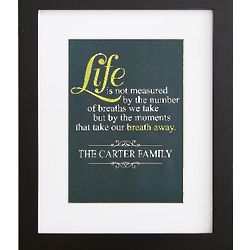 Personalized Life Is Framed Art Print