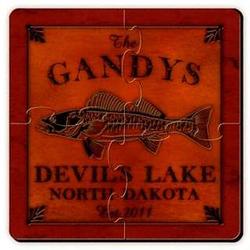 Personalized Walleye Coaster Puzzle