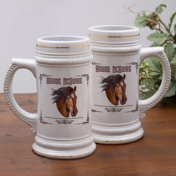 Personalized Family Animal Insignia Beer Stein
