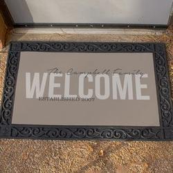 Family Welcome Doormat