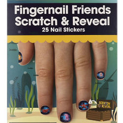 Scratch and Reveal Fingernail Friends Stickers