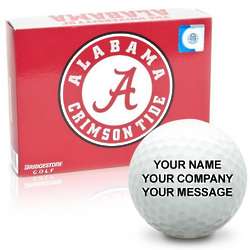 Alabama Crimson Tide Personalized Golf Balls