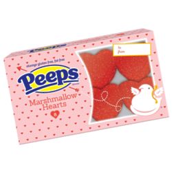 8 Peeps Red Mini Marshmallow Hearts